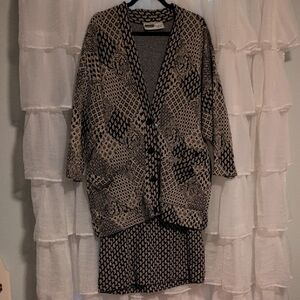 RAREVintage Susan Miller For Nouvelle 2 Piece Oversized Blazer & Skirt 1980s